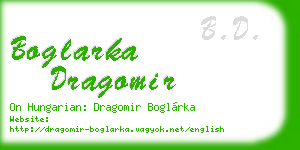 boglarka dragomir business card
